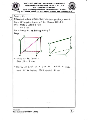 Geometri Tiga Dimensi