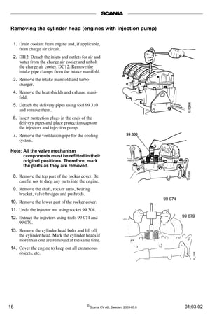 Scania industrial and marine engines 12 litre engine service repair ...