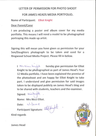 permission letter 