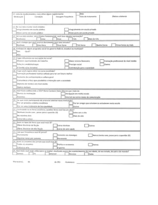 Questionário de Caracterização Socioeconômica 28