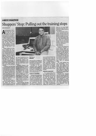 Shoppers' Stop: Pulling out the training stops