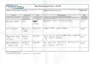 Risk assessment 2 