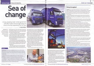 Bell Trailers features with Port of Tyne in Commercial Motors Magazine