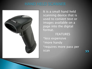 Scanner BY MANMEET SINGH | PPTX