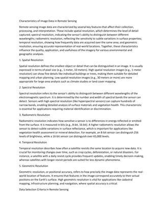 Comprehensive Overview of Remote Sensing Cameras, Scanners, and Image ...