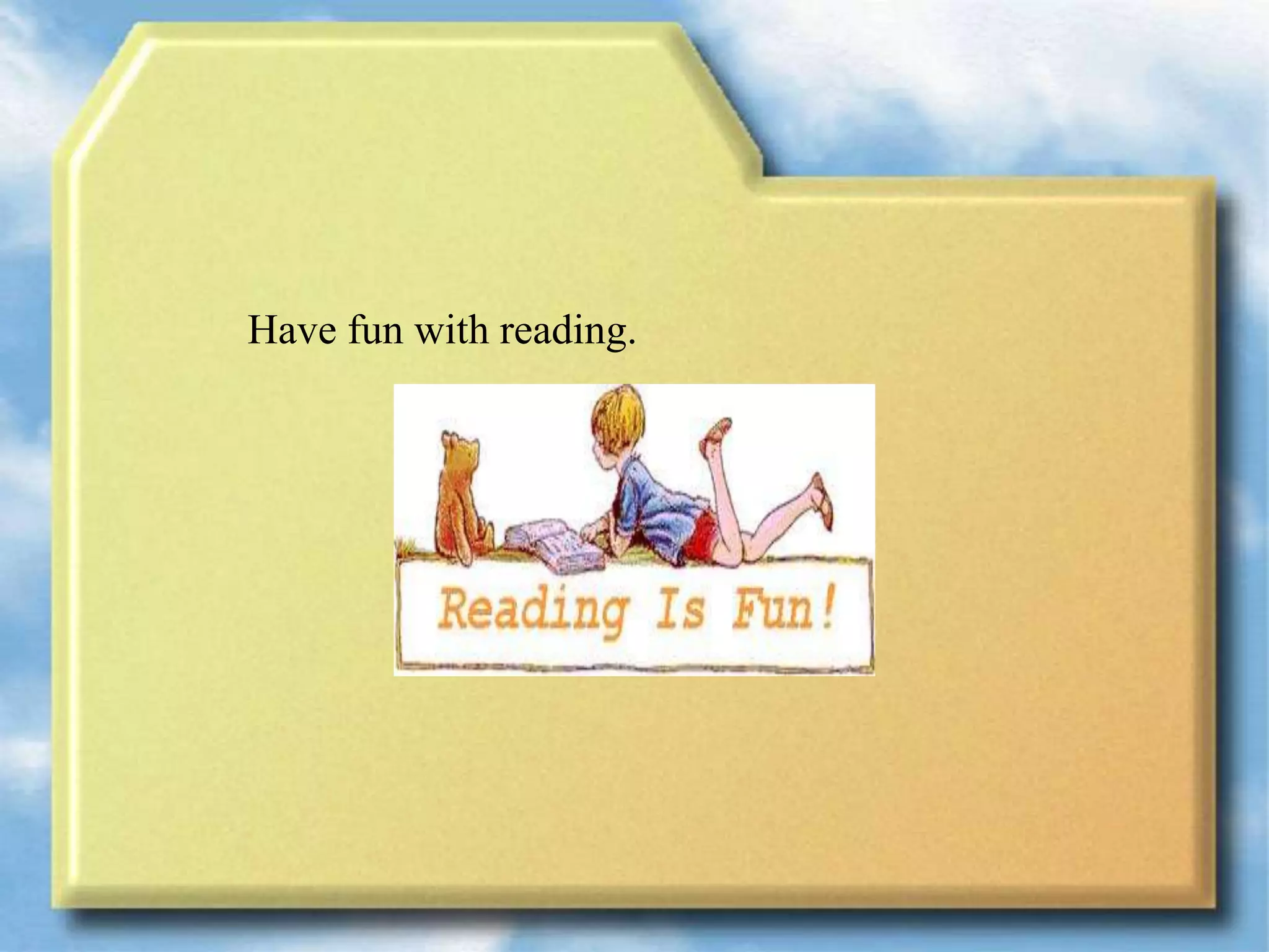 Have fun with reading.