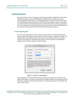 Screen Capture Documents Examples Scan, Import, and Automatically File documents to SharePoint with ...