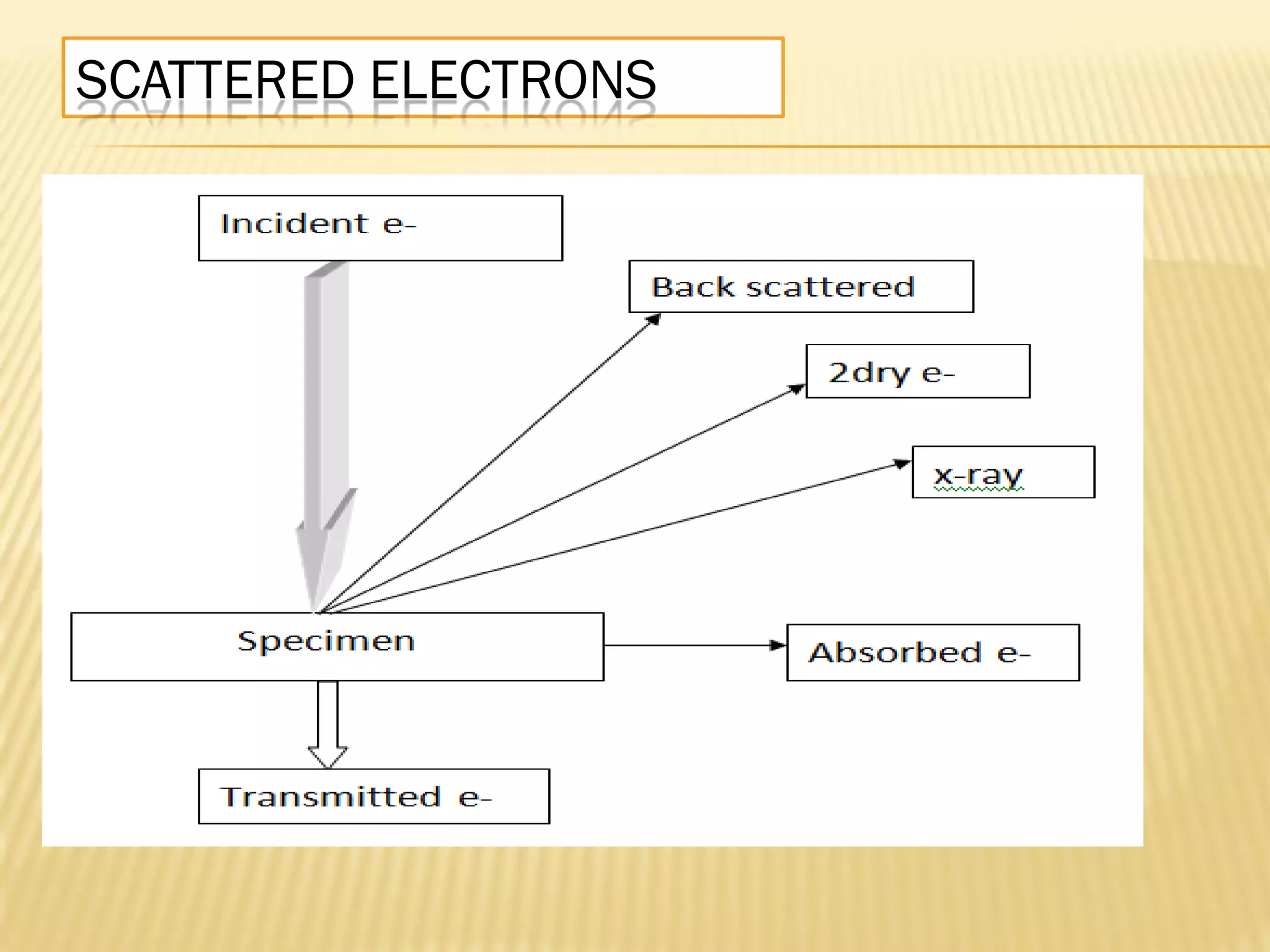 SCATTERED ELECTRONS
 