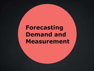 Forecasting
Demand and
Measurement
 