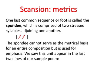 Scanning poems ppt | PPTX