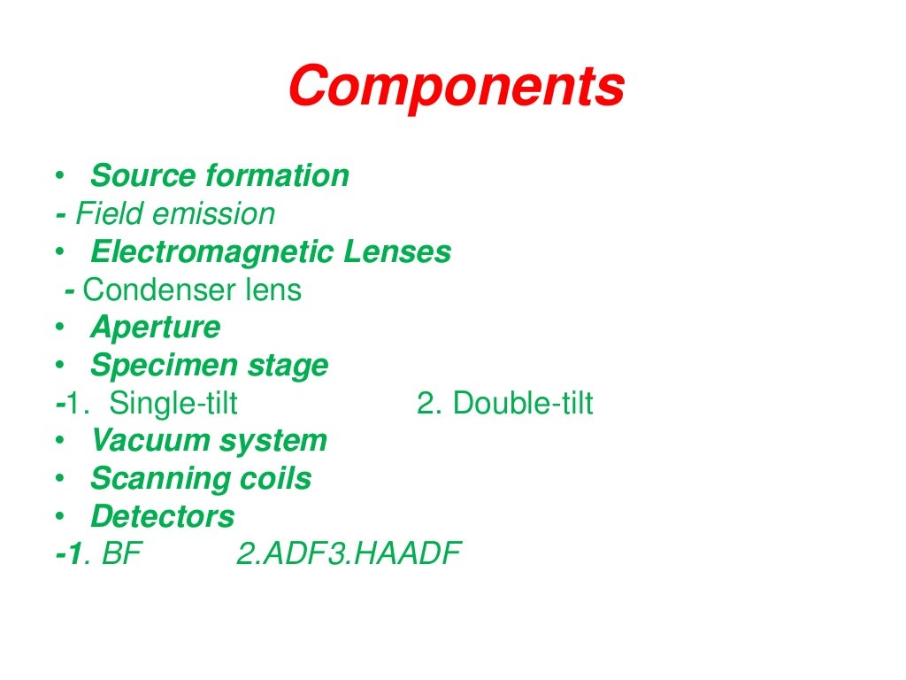 Scanning transmission electron microscope