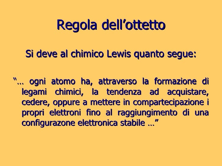 Cosa Afferma La Regola Dell Ottetto