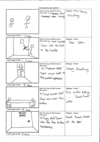 Scan notes storyboard