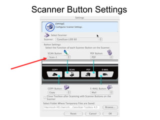 Scanner Button Settings 