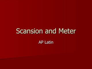 rhythm meter and scansion made easy rhythm meter and scansion made easy