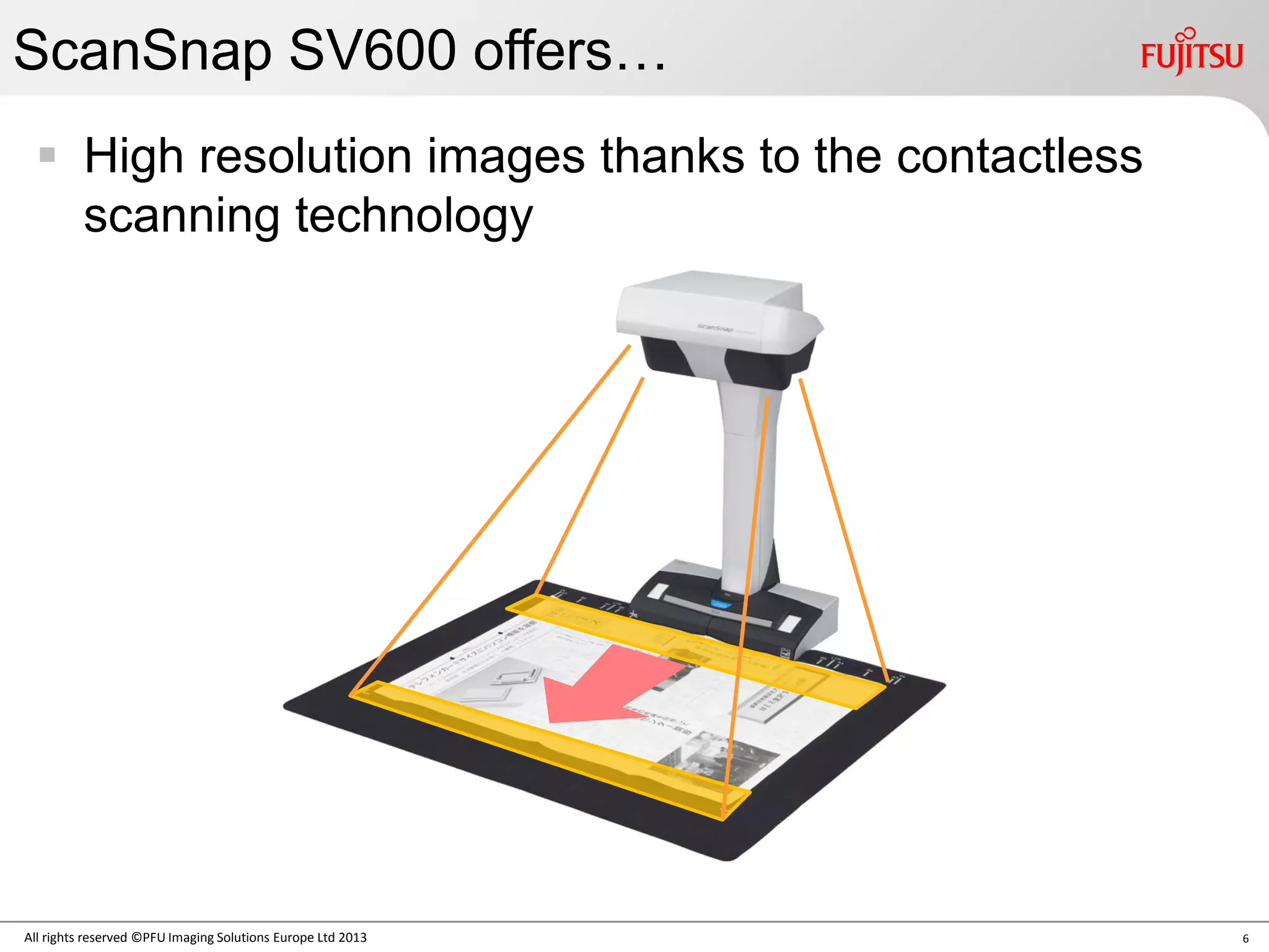 Fujitsu Scansnap SV600 Product Introduction | PPT
