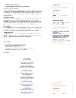 Scan Tool Code Report.pdf Scan tool basics | PDF