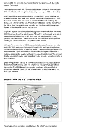 Scan Tool Code Report.pdf Scan tool basics | PDF