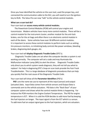 Scan tool basics | PDF