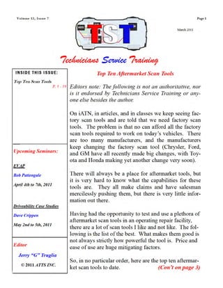 Scan Tool Code Report.pdf Scan tool basics | PDF