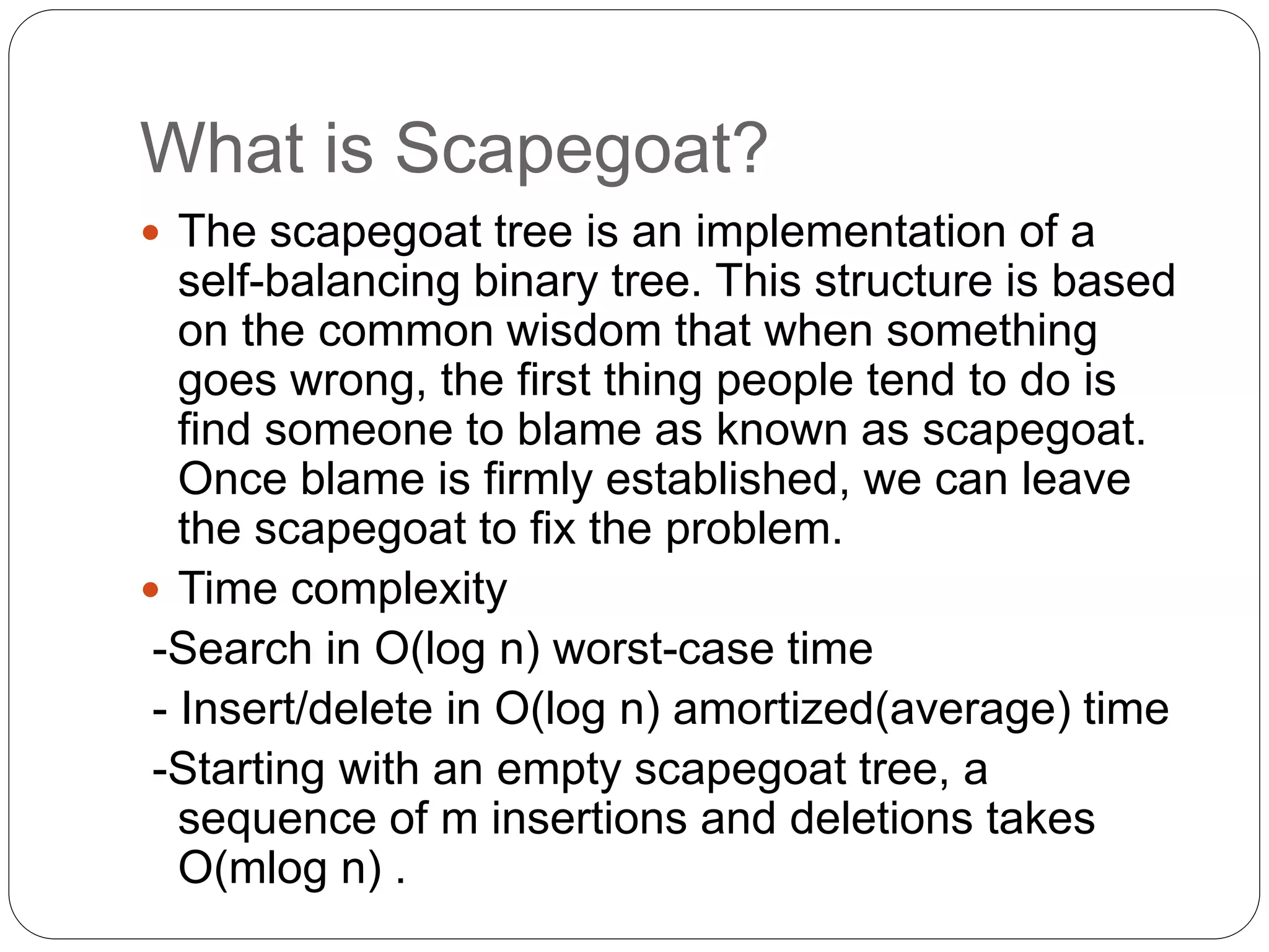 Scapegoat Tree | PPTX image.