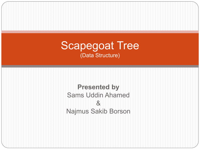 Scapegoat Tree | PPTX