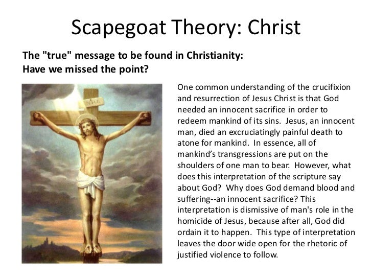 Scapegoat theory & Christianity