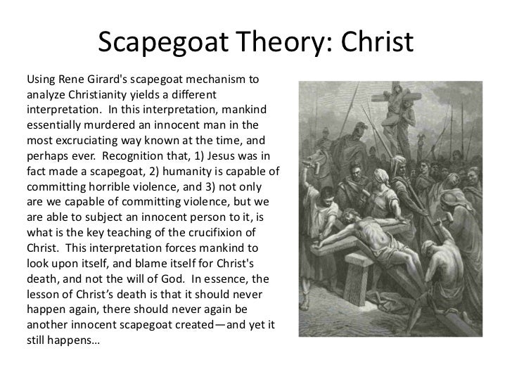 Scapegoat theory & Christianity