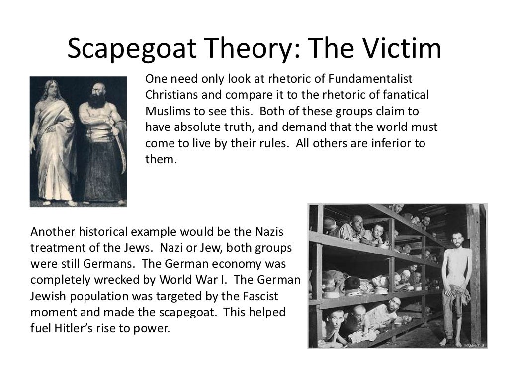 Scapegoat theory & Christianity