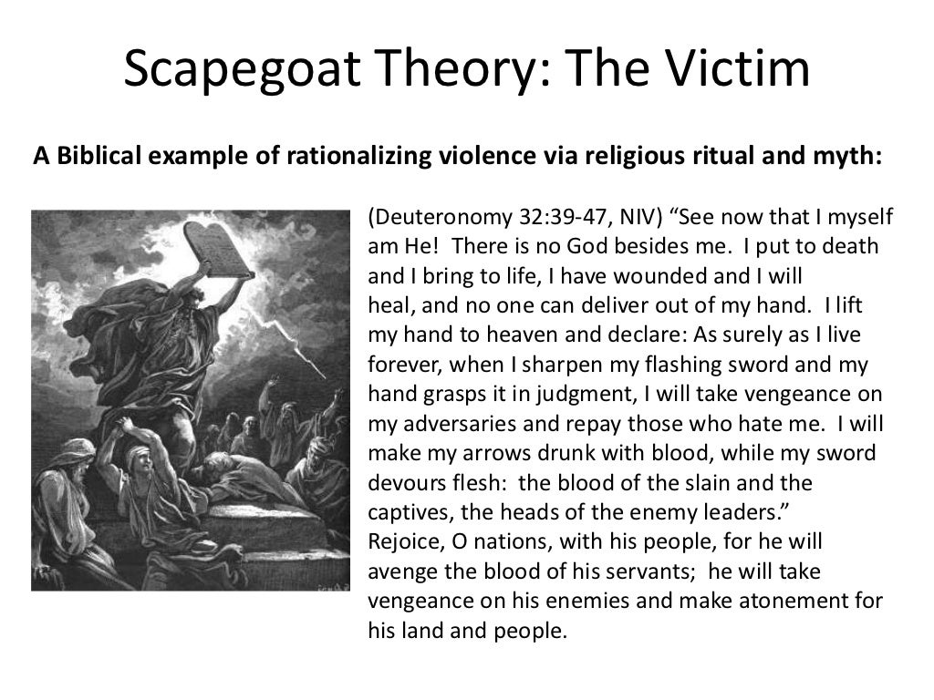 Scapegoat theory & Christianity
