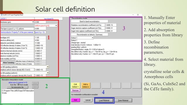 1d Simulation Example Tutorial on SCAPS-1D simulation tool.pptx