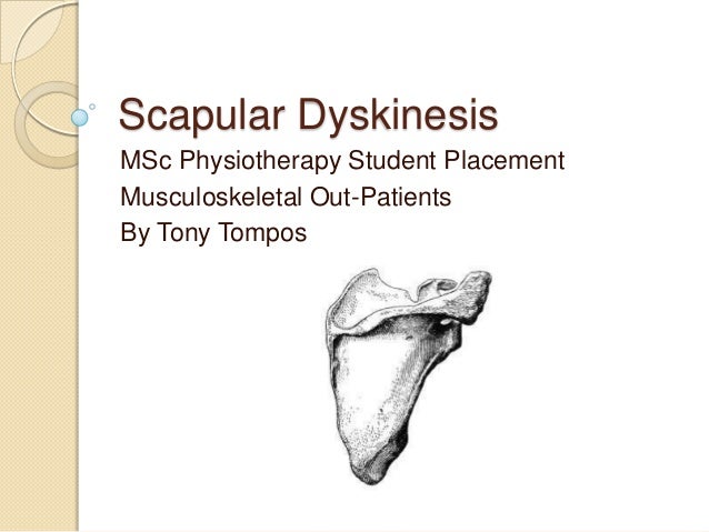 Sickscapula Scapular Dyskinesis: The Surgeon’S Perspective – TUGY