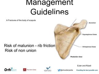 Scapular fractures | PPTX