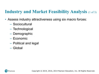 Copyright © 2019, 2016, 2014 Pearson Education, Inc. All Rights Reserved.
Industry and Market Feasibility Analysis (1 of 3...