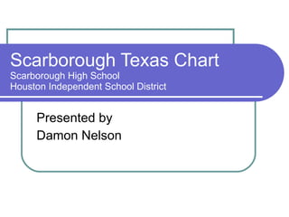 Scarborough Texas Chart Scarborough High School Houston Independent School District Presented by Damon Nelson 