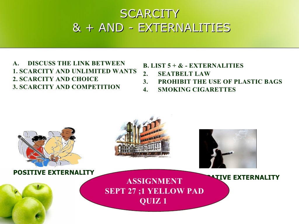 examples of scarcity and choice