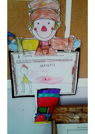 Scarecrow advertises/ eTwinning