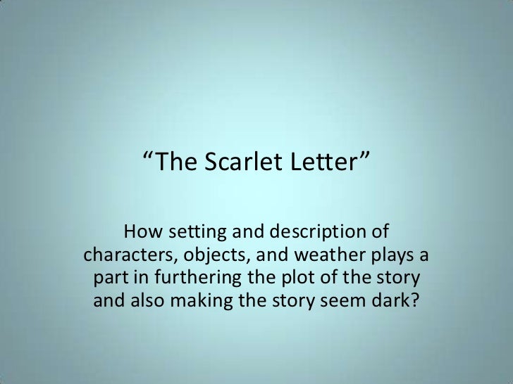 scarlet letter project the scarlet letter settings