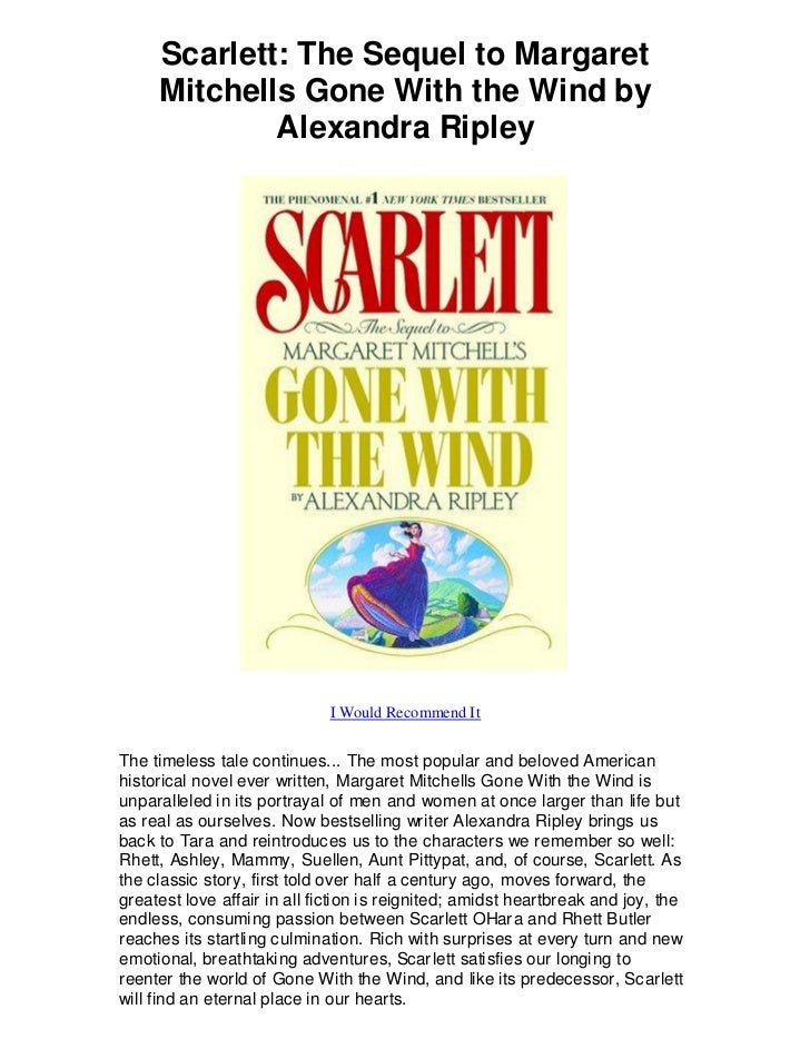 a review of scarlett by alexandra ripley a review of scarlett by alexandra ripley