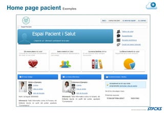Home page pacient Exemples
 
