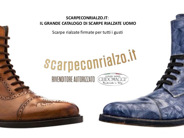 scarpe rialzate uomo