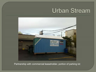 Partnership with commercial leaseholder, portion of parking lot 
 