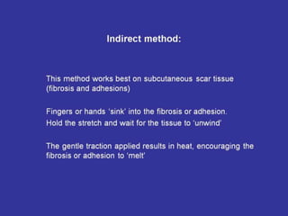 Scar Tissue Therapy Presentation Plastics