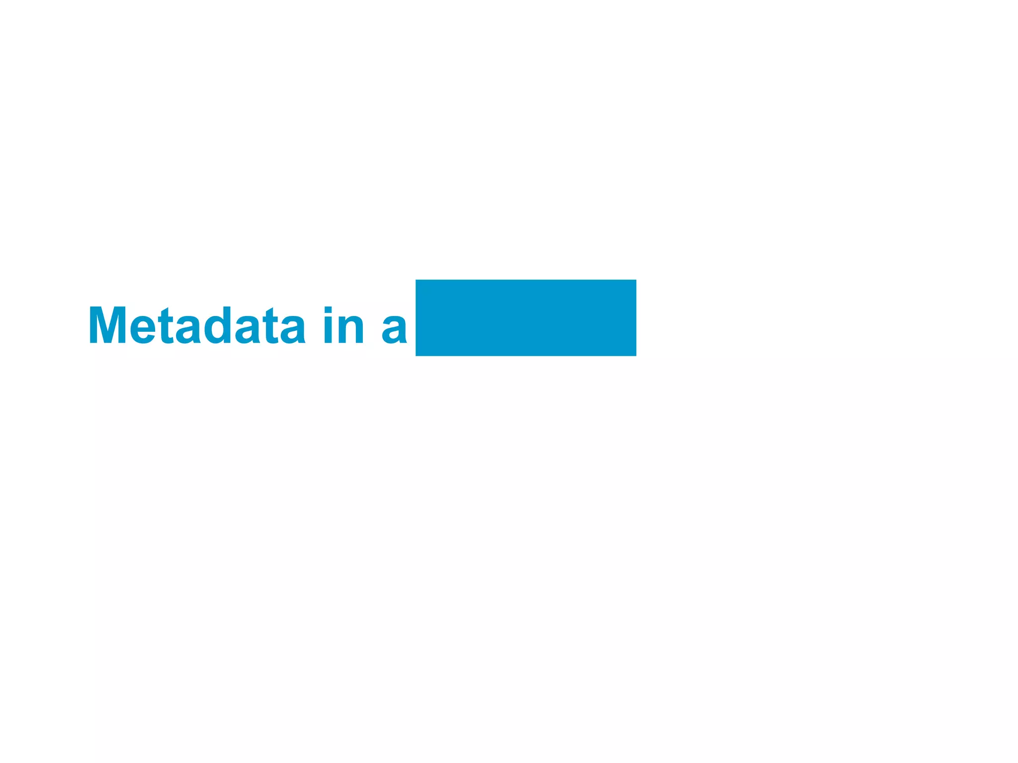 Metadata in a Crowd: Shared Knowledge Production
