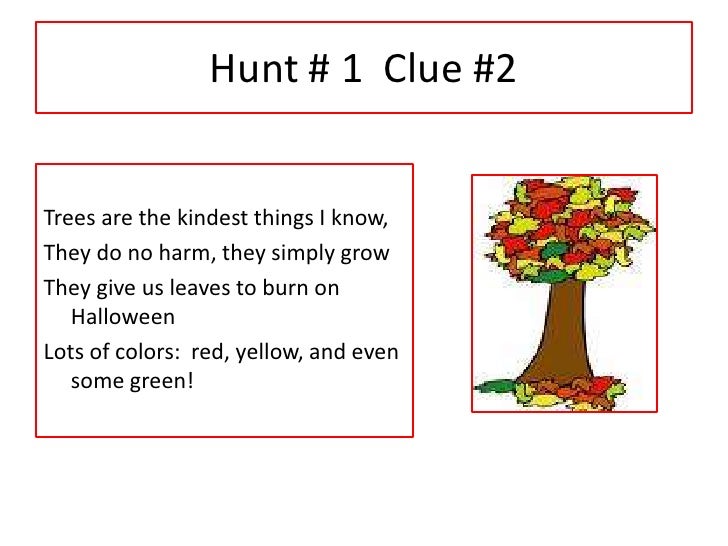 How to write good scavenger hunt clues