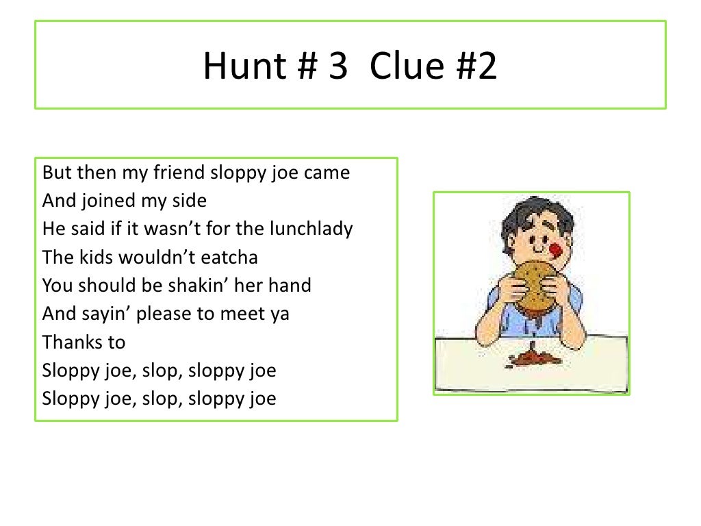 Scavenger Hunt Clues