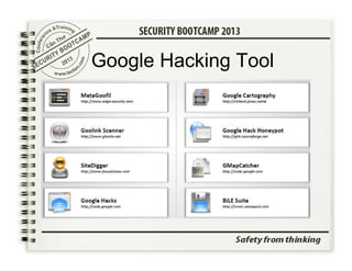 Security Bootcamp 2013 penetration testing (basic) | PDF