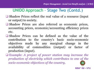 Shadow Cost Social Cost Benefit Analysis | PPTX