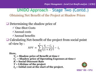 Shadow Cost Social Cost Benefit Analysis | PPTX