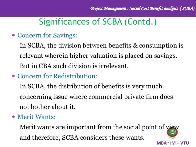 social cost benefit analysis cost benefit analysis examples